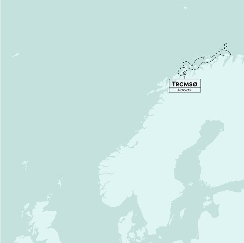 Map from Tromso-Tromso