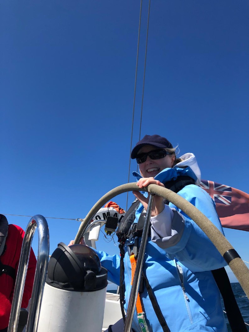 photo of watching dolphins from the boat